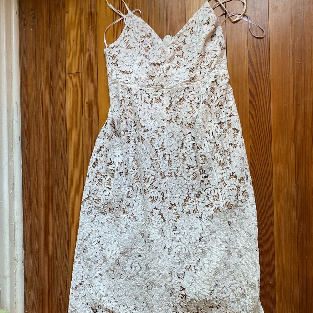 Lulus lace white dress